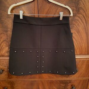 Zara Basic Collection Black Skirt with Stud details